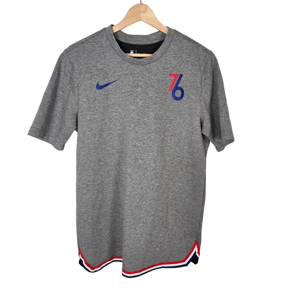 Nike Philadelphia‎ 76ers Tshirt M Gray City Edition Heavyweight DNA Essential